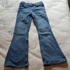 Kids Blue Flared Wrangler Flair Jeans